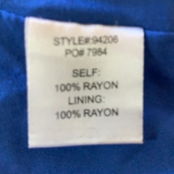 Skies Are Blue Tropical Beach Floral Crochet Racerback Lined Dress Sz M #252F - Picture 6 of 7